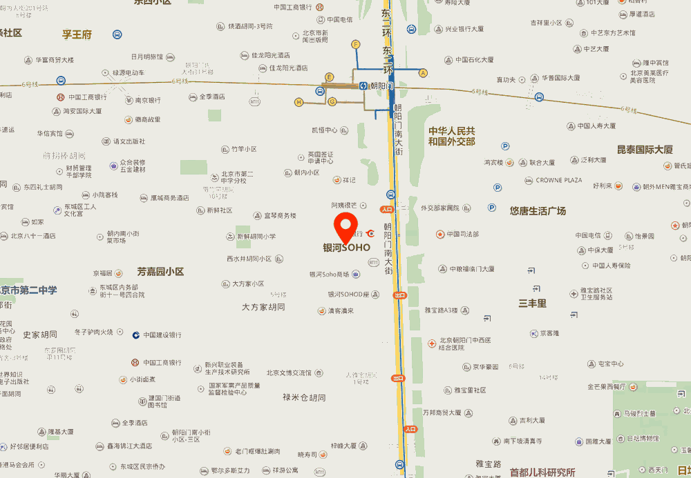 银河SOHO位置地图